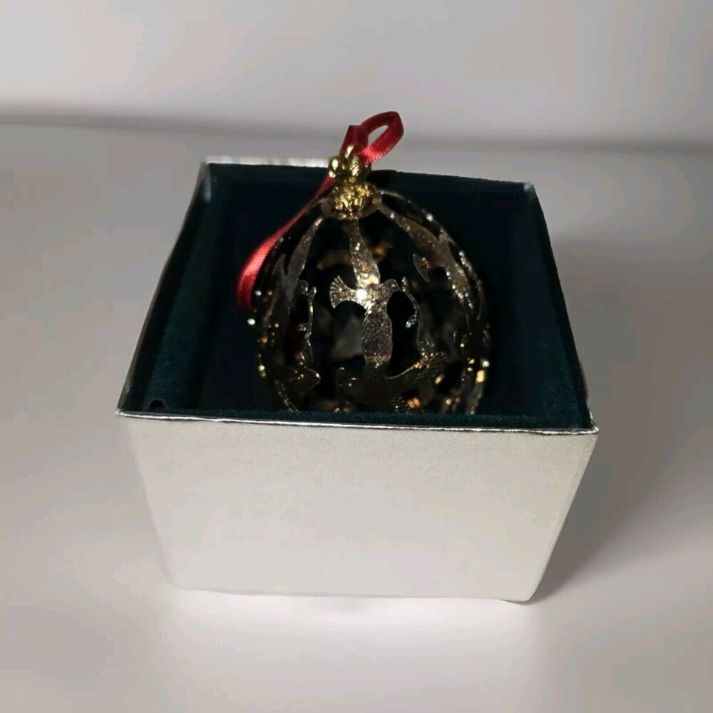 Dove Filigree Christmas Ornament Lunt Silversmith